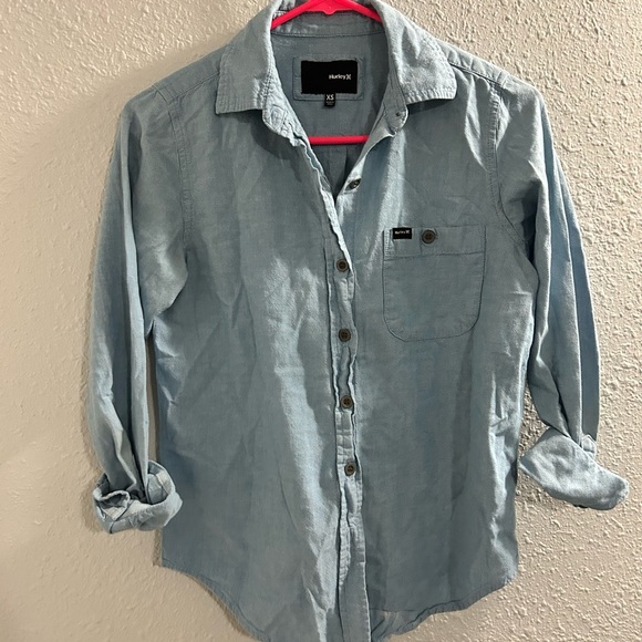 NWOT Denim Button Down - Picture 1 of 4